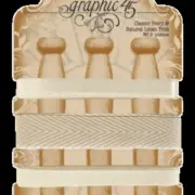 Graphic 45 May Arts Ribbon 3 Pieces/ 3 Yards Each Various Colors