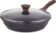 Nonstick Frying Pan Skillet with Lid, Omelet Pan with Cover, Healthy Egg Pan Che