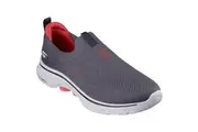 Mens Skechers Go Walk 7 Charcoal/ Black Slip On Sneaker Shoes