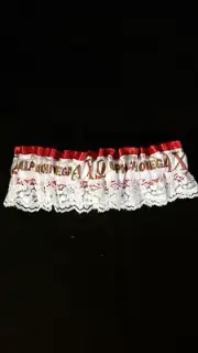 Alpha Chi Omega Sorority Wedding Garter-New!