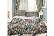 3D Vintage Leopard Animal Pattern Quilt Cover Set Bedding Set Duvet Cover Pillowcases LXL