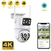 CCTV Surveillance Mini Dual Lens Dual Screen 4K 8MP PTZ WIFI Camera HD IP Camera