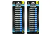 2 Packs of 24 Brillar AA Platinum Alkaline Batteries Long Lasting Power Home