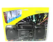 Portable AM FM Radio Clock Battery Operated Sci Tronix / CVS Circa 1999 Sealed
