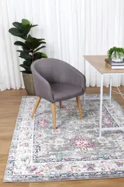 Colony Floral Grey Multi Rug