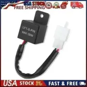 2-Pin 12V Electronic LED Flasher Relay Fix Motorcycle Turn Signal Lights Blinker