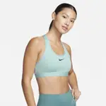 【NIKE 耐吉】SWOOSH 女款支撐運動內衣 健身瑜珈 粉綠 DX6822-309 尺寸:M~XL