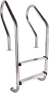 Swimming Pool Ladder,2/3-Step Double Handrails Stairs,with Preventing Slips Pedals,for Pools of Any Indoor and Outdoor,Bearing Capacity 250kg(1300x500x180mm)
