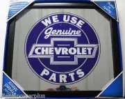 Genuine Chevrolet chevy part printed mirror Sign Plate logo tag license picture