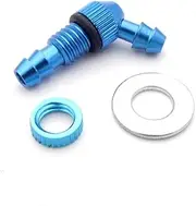 Toy Accessories 1PCS Aluminum 120° D5mm Dual Barb Transfer Fuel Tank Nozzle Connection Pipe Filler Nipple Compatible with RC Model Accessaries