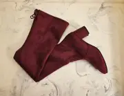 New! Stuart Weitzman 'Genna' Over-The-Knee Boots Burgundy Womens 5.5 B MSRP $795