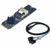 M.2 NVME to SAS SFF-8087 Expansion Card Support 4 Port SATA3.0 6Gbps HDD9470