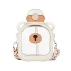 Reusable Water Bottle Bpa-free Cute Bear 700ml with Straw Leakproof Portable