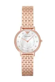 Emporio Armani Women's Rose Gold-Tone Stainless Steel Dress Watch AR11006
