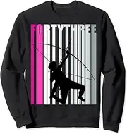 [X.Style] Womens 43rd Archery Birthday Archer Queen Bow Arrow Sweatshirt ds2076 Sweater (XL) Black