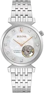 [Bulova] Regatta Automatic Diamond White Mother of Pearl Dial Ladies Watch 96P222