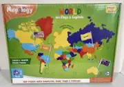 Imagimake Mapology USA & World Puzzle Combo Flags Capitals Country Educational