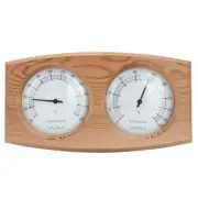 2 in 1 Sauna Thermometer and Hygrometer, Double Dial Design Wood Humidity Tem...
