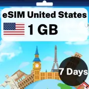 eSIM United States - 1 GB - 7 Days - Travel eSIM | QR code activation