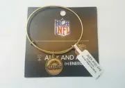 Alex and Ani San Diego Chargers NFL Football Charm Bangle Bracelet BOX NWT Gold