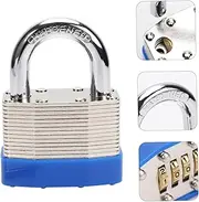 Gadpiparty 1Pc Password Padlock for Household Luggage Versatile Theft Suitcase Lock Blue Code for Travel Cabinets Backpacks