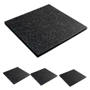4 Pack Interlocking Tile 20" x 20”x 1”Heavy Duty Rubber Flooring Mat Anti