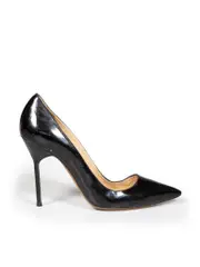Black Patent Leather Point Heels