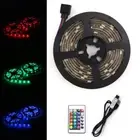 DC 5V USB 2M RGB 5050 LED Strip Light TV Back-light Remote Control Waterproof ST