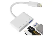SD Card Reader for Iphone OTG Adapter Dongle Lightning to USB Micro TF Charger C