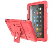 GWL Kickstand Heavy Duty Cover for Kindle Fire hd 8 2020-Red