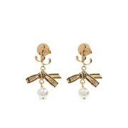 [Jimmy Choo] Jimmy Choo Ribbon Earrings ONE SIZE GOLD