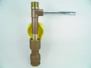 3/4" COMMERCIAL QUALITY BRASS QUICK COUPLER VALVE AND MATCHING KEY... EZ WATER!