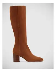 [Wittner] Nash Suede Knee High Boot in Havana Tan