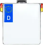 Heinz Bikes All-In-One D, 4in1 signals/tail-/license plate light , color: Chromed , size: 180x200 mm