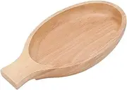Sauce Dishes Wooden Appetizer Plates with Handle Fish Shaped Small Serving Tray for Coaster, Dessert, Jam, Sushi
