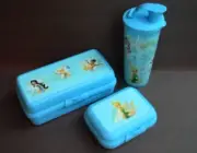 Tupperware Disney Princess Blue Fairies Lunch Set for Kids Sandwich Keeper + New