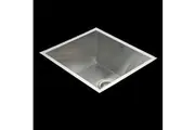 BRIENZ Stainless Steel Kitchen Sink - 510mm DEEP Single Bowl Square Corners - Under/Top Mount