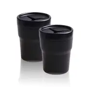 2PCS Car Mini Trash Can Auto Garbage Holder Vehicle Dust Bin Storage Container