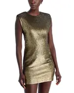 Michael Michael Kors Extended Shoulder Sequin Mini Dress