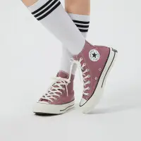 在飛比找蝦皮購物優惠-匡威1970年代蓮藕粉色高幫帆布鞋鞋帶情侶學生運動鞋膠底男女