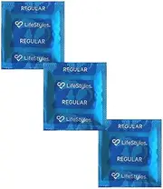 LifeStyles Regular Latex Condoms - Lubricated, Smooth, Comfort Fit | Bulk Pack for Safe Sex | 144 Count