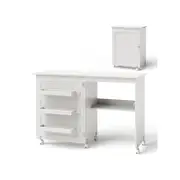 Costway Folding Storage Cabinet Sewing Machine Cart White