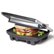 2 Slice Sandwich Maker Electric Press Grill Non Stick Flat Plate Toaster Toastie