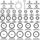 419Pcs ORings Gasket Kit Rubber Washer Assortment Set 32 Sizes Durable -