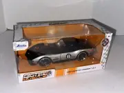 1969 CHEVROLET CORVETTE STINGRAY ZL-1 #6 BLACK & SILVER 1/24 DIECAST JADA 32775