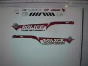 Illinois State University Police Car Decals 1:64 two for one money