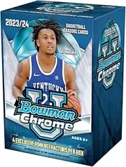 2023/24 Bowman Chrome University Basketball Value Box - 7 Packs Per Box