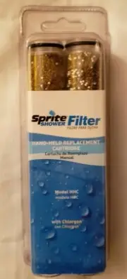 Sprite Handheld Shower Filter Replacement Cartridges 2-Pack - NEW.