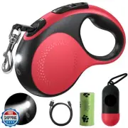 Retractable Dog Leash with Led Light, Douexio 16ft Rechargeable Walking Dog L