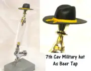 1/6 scale 7th Air Cav hat as beer tap
